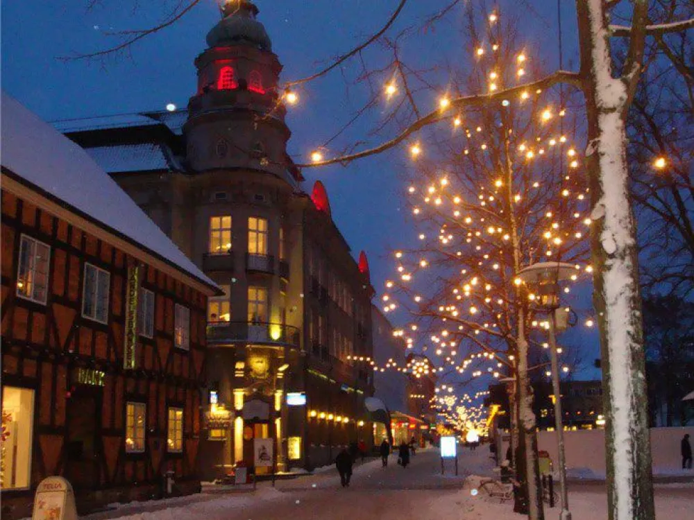 Julbelysning på Gåtatan